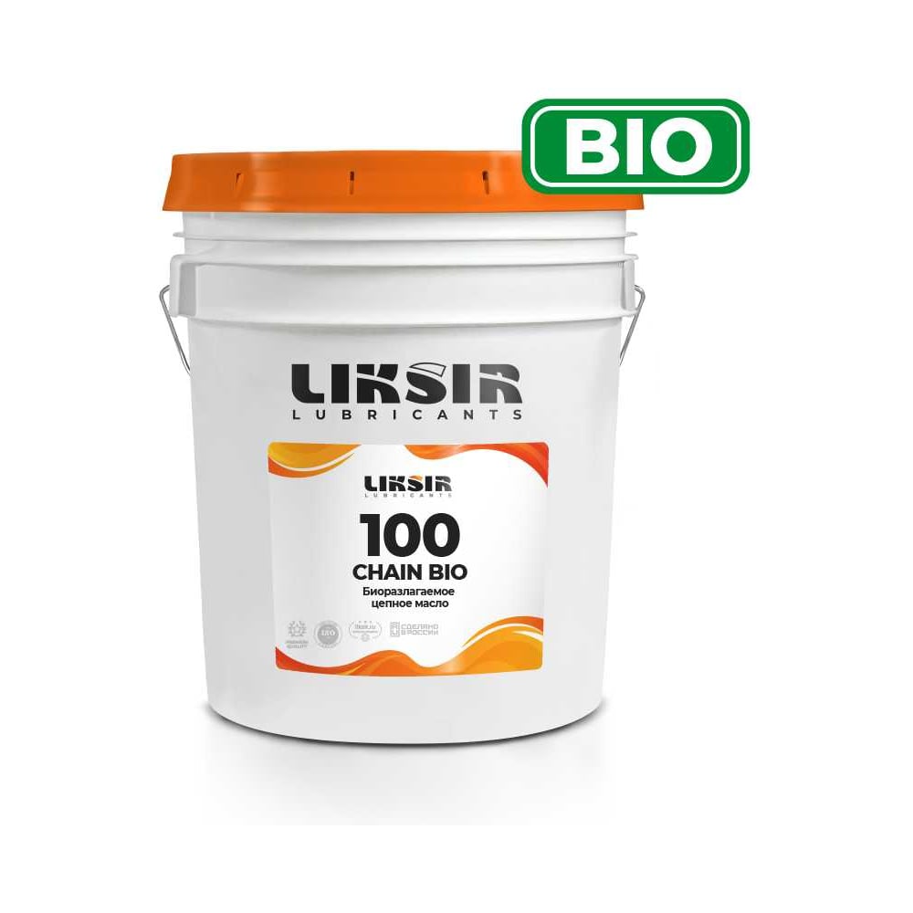 Изображение товара Биоразлагаемое цепное масло LIKSIR CHAIN BIO 100 20 л для цепных передач