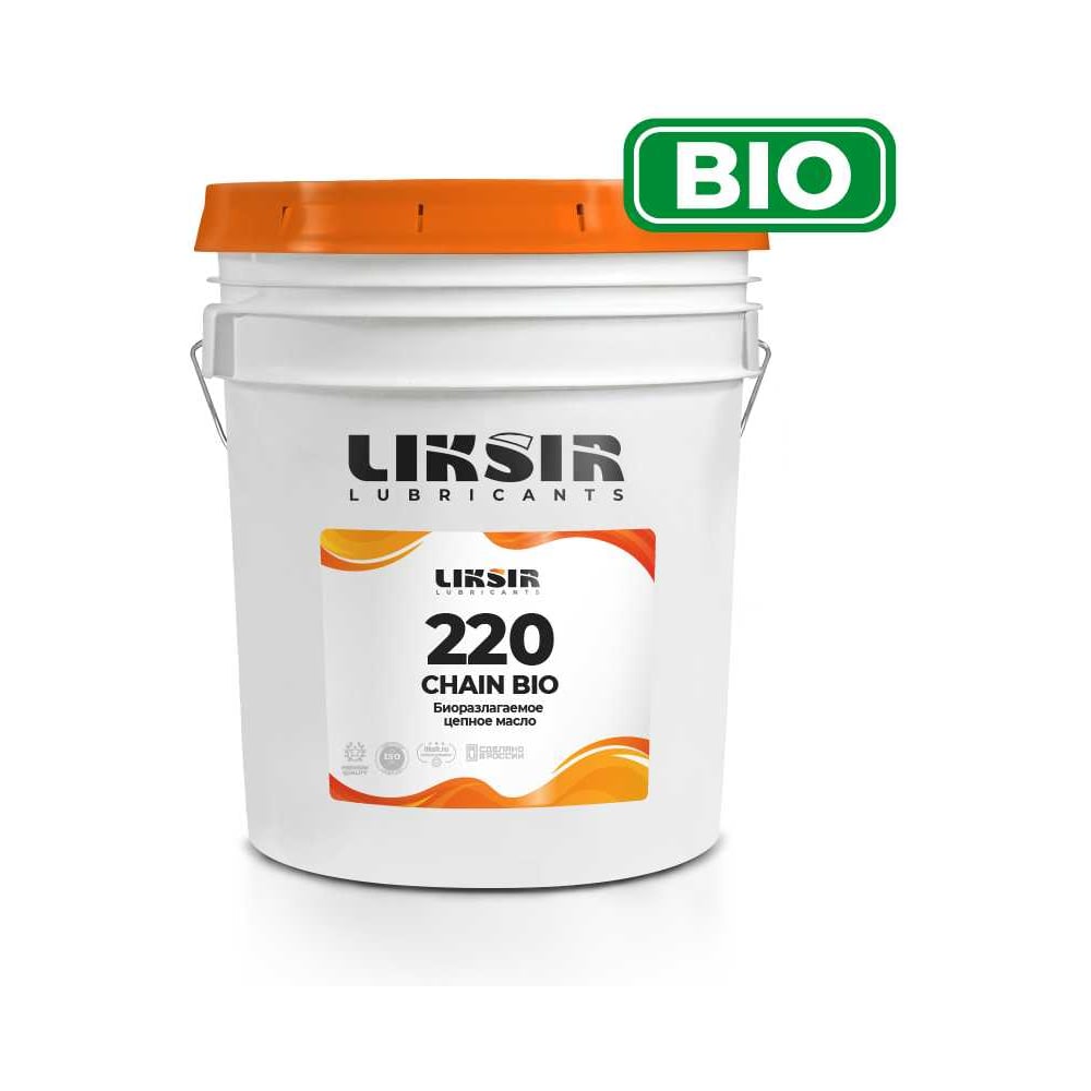 Изображение товара Цепное биоразлагаемое масло LIKSIR CHAIN BIO 220 20 л