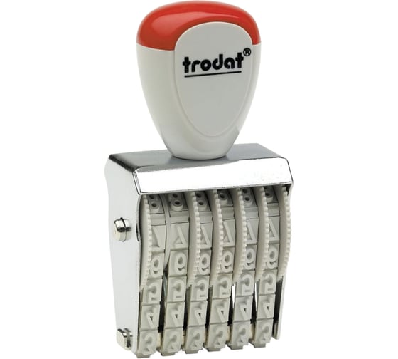Изображение товара Ручной ленточный нумератор ОФИСМАГ 6 разрядов, оттиск 27x4 мм, TRODAT 1556, ш/к 48867 236808