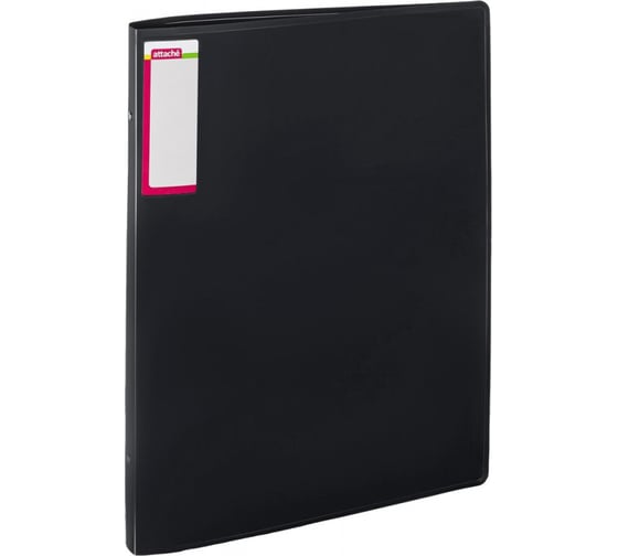 Изображение товара Вертикальная пластиковая папка Attache на четырех кольцах, 25/32мм, А3, черный 166835