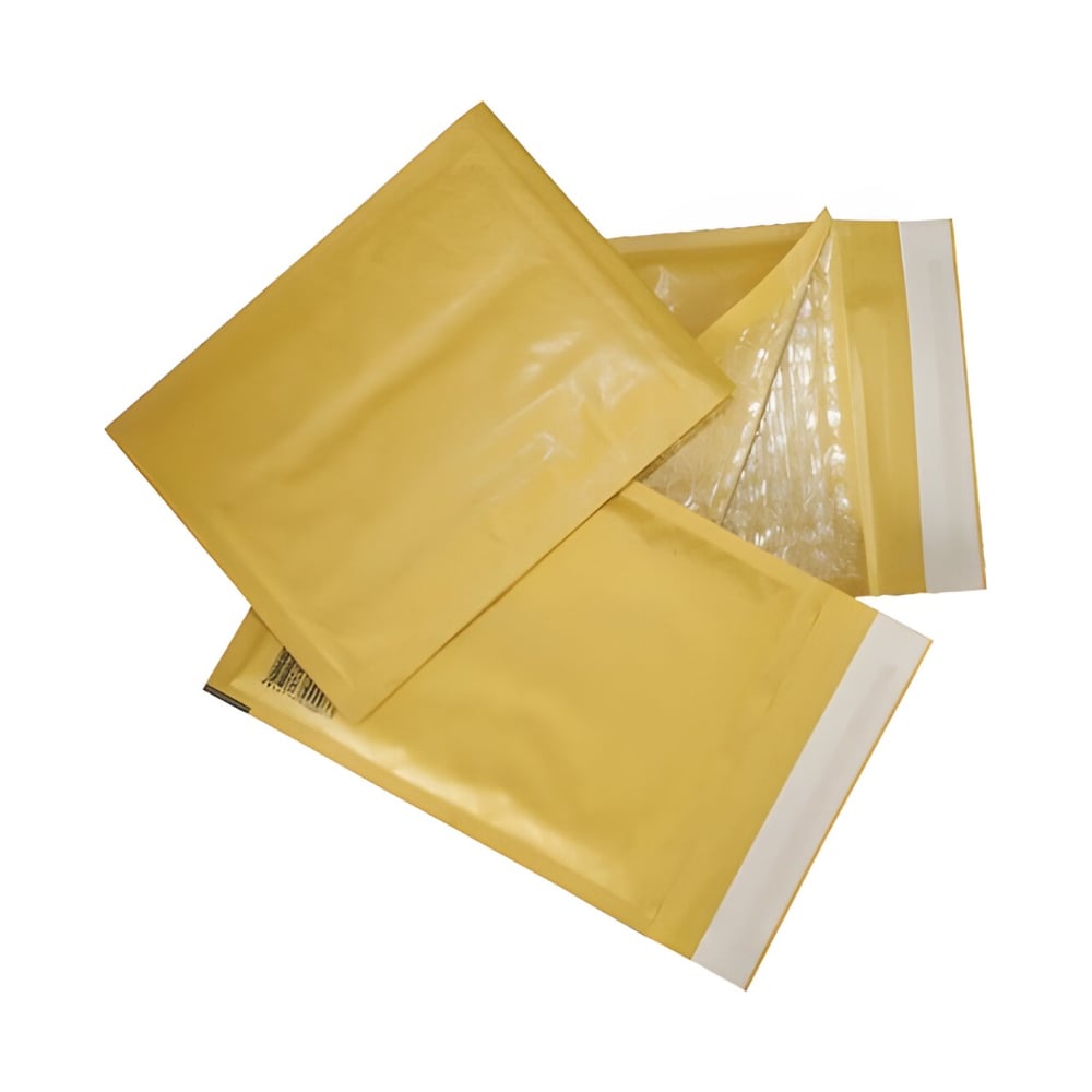 Изображение товара Конверт-пакеты ОФИСМАГ с прослойкой из пузырчатой пленки, 170x225 мм, крафт, отрыв.полоса, комплект 10 шт, С/0-G.10 124244