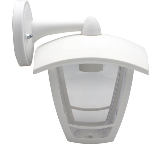 Изображение товара Садово-парковый светильник ЭРА 4 грани, белый, настенный, вниз Б0051196