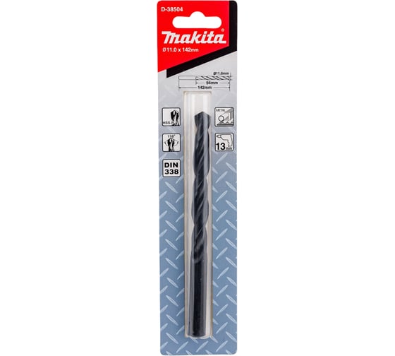 Изображение товара Сверло по металлу (11х142 мм; HSS-R) Makita D-38504