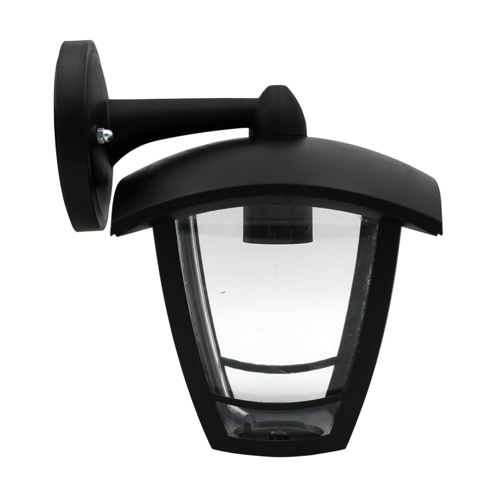фото Садово-парковый светильник эра 4 грани, черный, настенный, вниз б0051186