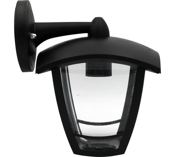 Изображение товара Садово-парковый светильник ЭРА 4 грани, черный, настенный, вниз Б0051186