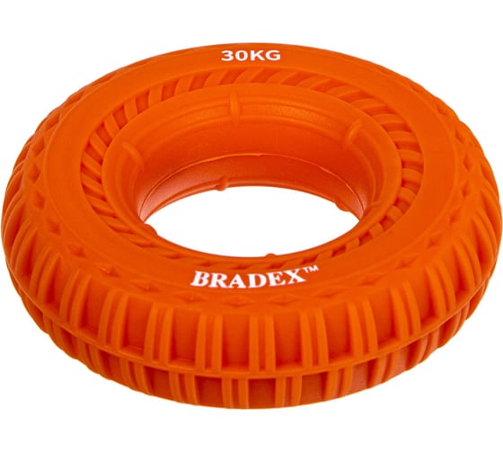 Изображение товара Кистевой эспандер BRADEX 30 кг, круглый с протектором, оранжевый SF 0568
