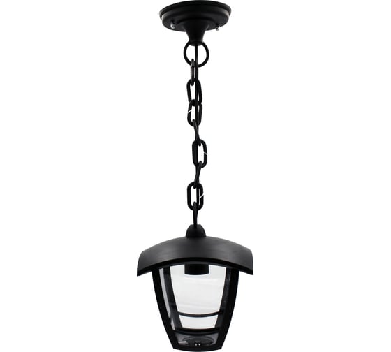 Изображение товара Садово-парковый подвесной светильник ЭРА 4 грани, черный, Б0051193