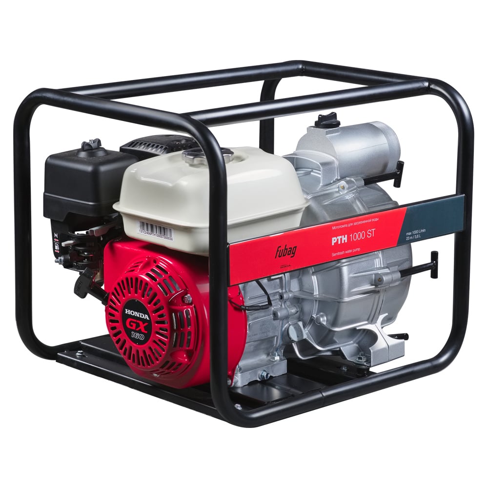 Изображение товара Мотопомпа для загрязненной воды FUBAG PTH 1000 ST 1000 л/мин, 23 м