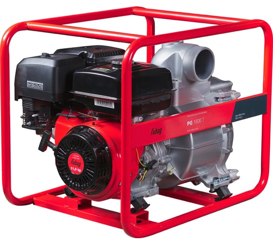 Изображение товара Мотопомпа для сильнозагрязненной воды FUBAG PG 1800 T 1800 л/мин, 26 м 646261