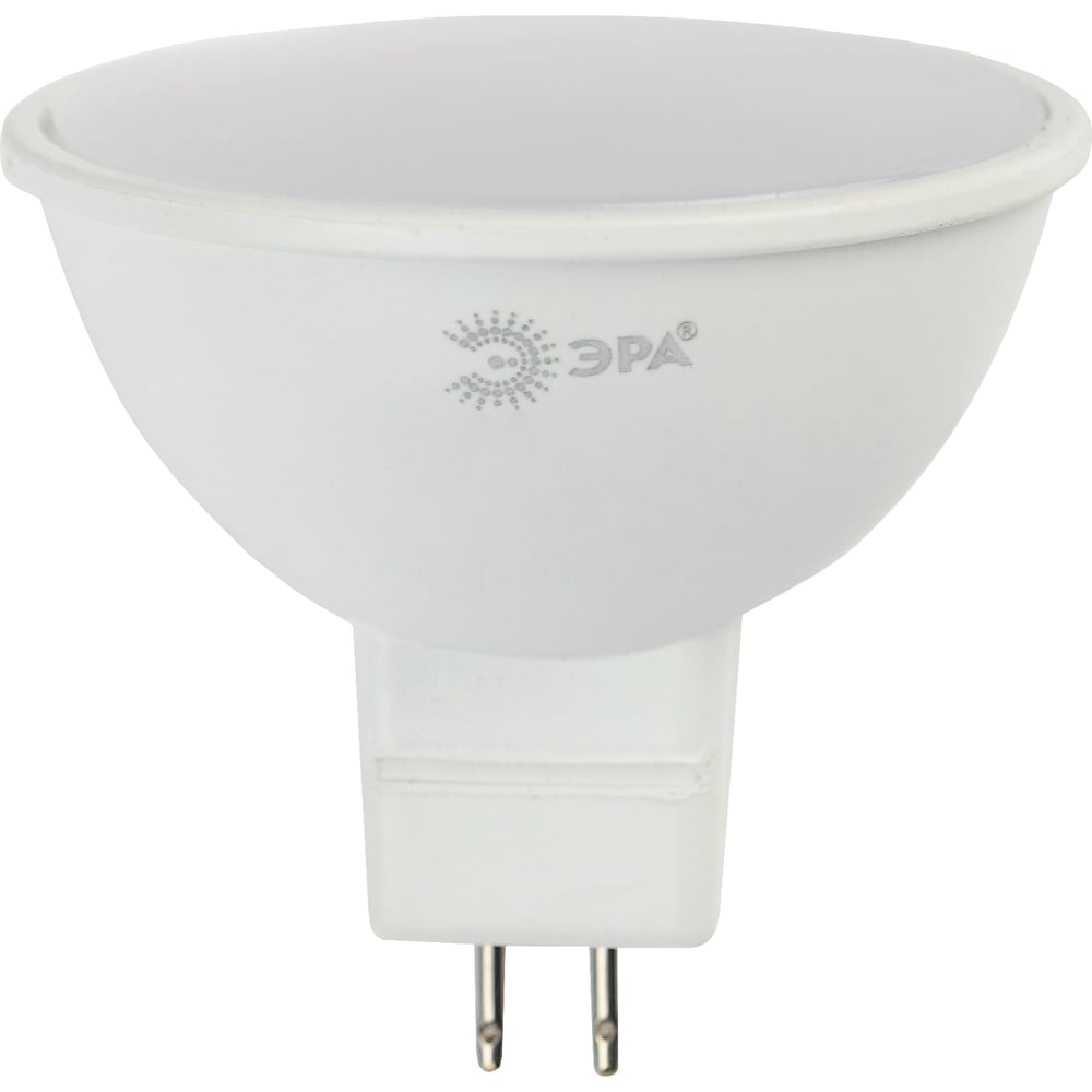 фото Светодиодная led лампа эра, mr16-6w-860-gu5.3 диод, софит, 6вт, холодный, gu5.3 10/100/4200 б0049069