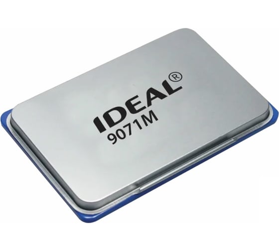 Изображение товара Штемпельная подушка ОФИСМАГ TRODAT IDEAL 90x56 мм, металлический корпус, синяя, 9071Мс 229575