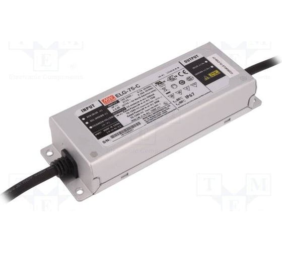 Изображение товара Источник питания Mean Well AC/DC ELG-75-C700DA-3Y Т02614243