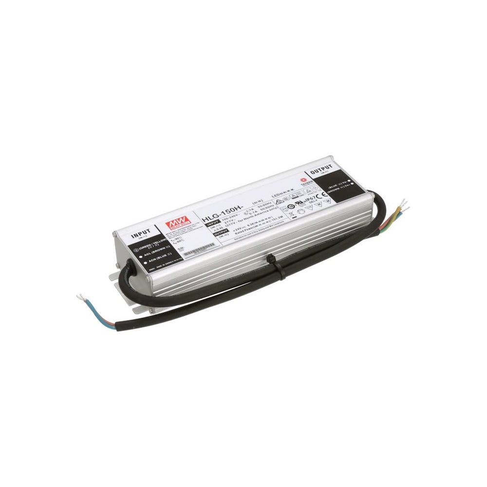 Изображение товара Блок питания Mean Well HLG-150H-24A IP67 150W 24V для светодиодных систем