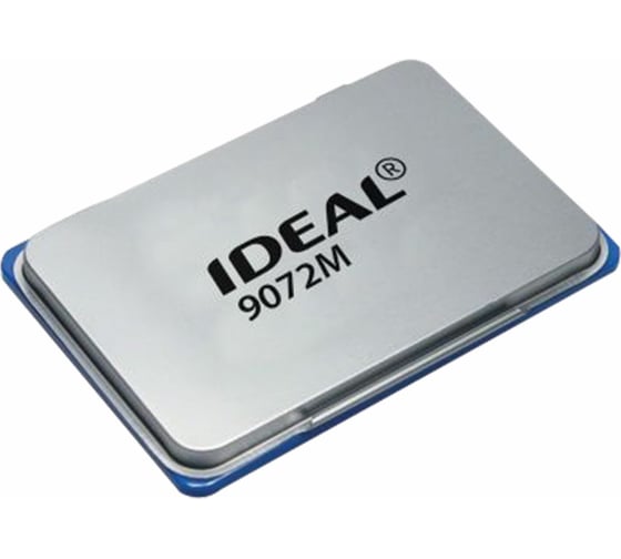 Изображение товара Штемпельная подушка ОФИСМАГ TRODAT IDEAL 110x70 мм, металлический корпус, синяя, 9072Мс 229576