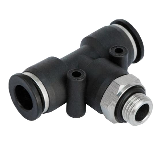 Изображение товара Фитинг тройник трубки ПВХ (10 шт; 6 мм; наружная резьба M10х1) ДАЛИ-авто DA-01313