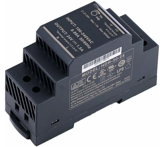 Изображение товара Источник питания Mean Well AC/DC HDR-30-48 Т02601699