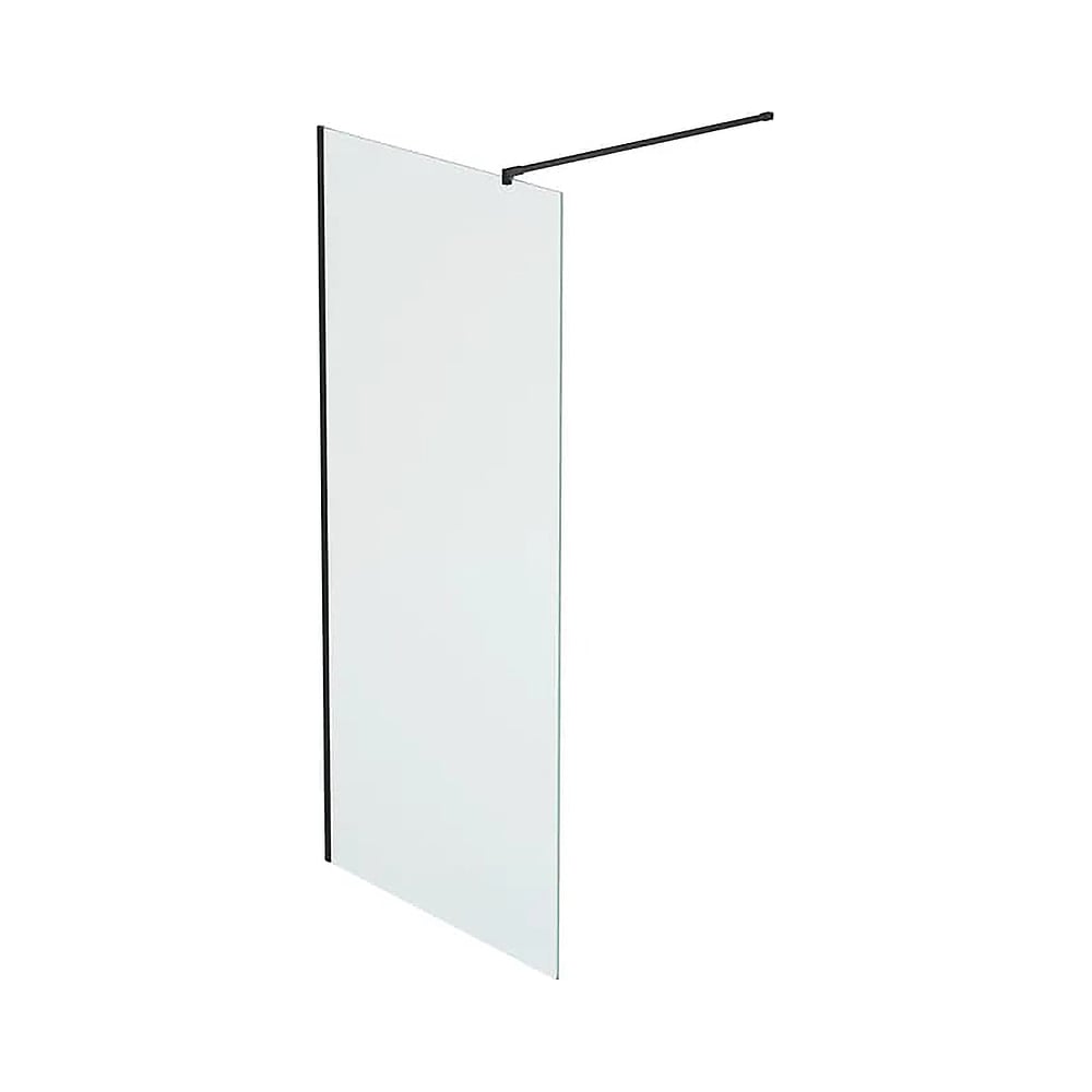 Изображение товара Душевая перегородка Reflexion Walk in 200x100 см из закаленного стекла с черным профилем