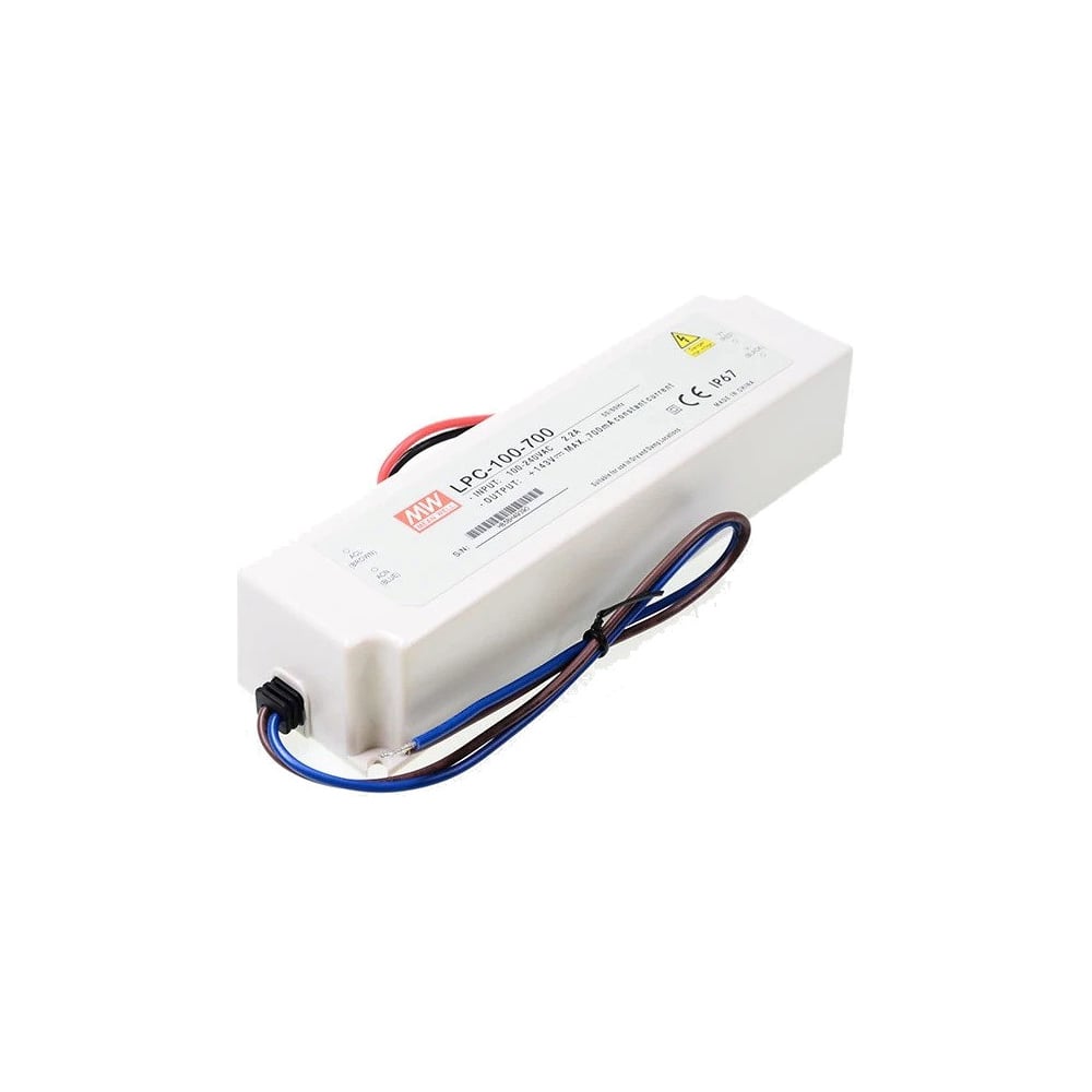 Изображение товара Источник питания Mean Well LPC-100-700 T02280937 100 Вт IP 67 для светодиодов Изображение товара Источник питания Mean Well LPC-100-700 T02280937 100 Вт IP 67 для светодиодов