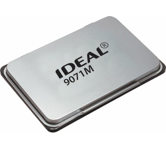 Изображение товара Штемпельная подушка ОФИСМАГ TRODAT IDEAL 9071Mч, 90x56 мм, металлический корпус, черная 238384