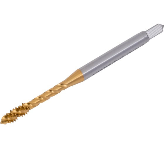 Изображение товара Метчик машинный с винтовой канавкой H-Tools UNC №6 - 32 DIN371 HSSE-TiN 74706ETHT