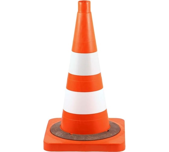 Изображение товара Конус дорожный ТЕХНОЛОГИЯ КС-2.6.0 520 мм, мягкий комбинированный (КВАДРАТНОЕ ОСН)(1 светоотр., 1 белая утяжелит (комплект 5 шт.) 00-00008167