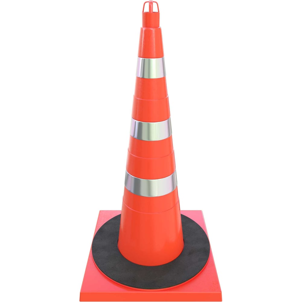 Изображение товара Дорожный конус ТЕХНОЛОГИЯ КС-3.8.0 мягкий 750 мм, 3 светоотражающие полосы, комплект 5 шт.