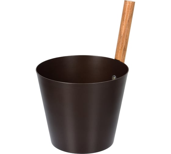 Изображение товара Бадья из алюминия Банные Штучки 5 л, коричневая 41286