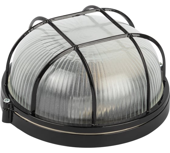 Изображение товара Светильник ЭРА НБП 0360002 Акватермо алюминий/стекло решетка IP54 E27 max 60Вт D176 круг черный Б0063862