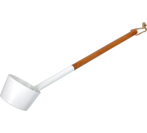 Изображение товара Ковш из алюминия Банные Штучки 47 см, белый 41289