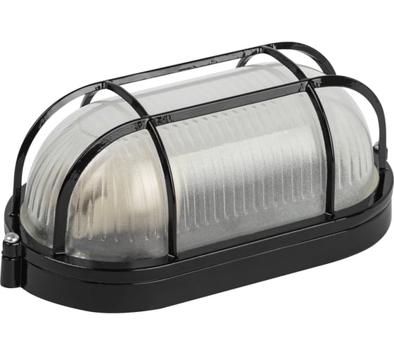 Изображение товара Светильник ЭРА НБП 0460002 Акватермо алюминий/стекло решетка IP54 E27 max 60Вт 212x105 черный Б0063898