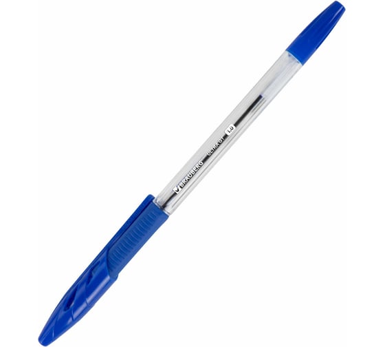 Изображение товара Ручки шариковые с грипом BRAUBERG ULTRA GT" 10 шт., синие, линия 0.5 мм, блистер 144056