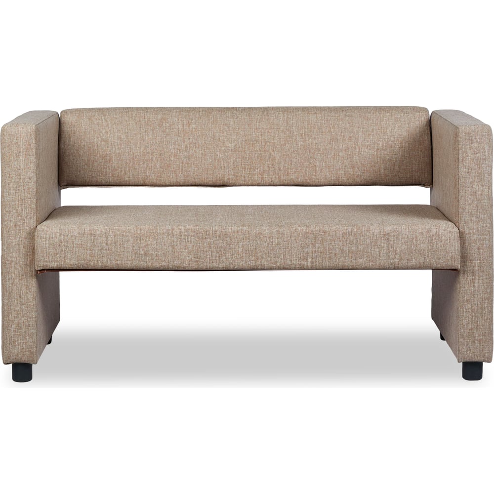 Изображение товара Современный бежевый диван Divan24 Берри из рогожки для двойного комфорта