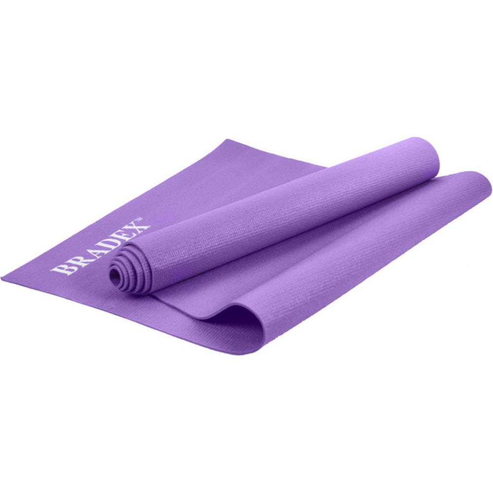 Купить Коврик для йоги и фитнеса bradex 173х61х0.3 см, фиолетовый sf 0397
