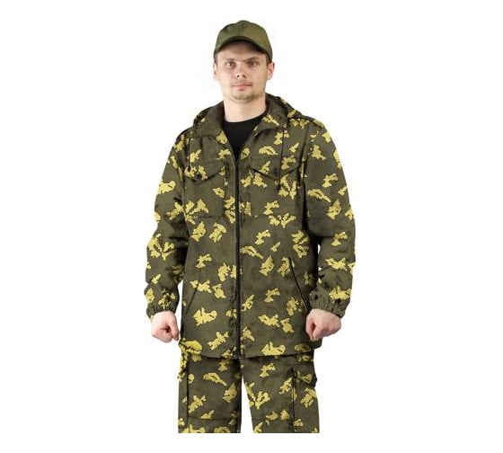 Изображение товара Костюм Урсу.с "ТУРИСТ 2" куртка/брюки цвет: кмф "Граница хаки", ткань: Твил Пич ; 44-46, 182-188 КОС668-ГРАНИЦА ХАКИ