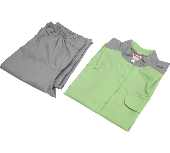 Изображение товара Женский костюм Урсу.с "Октава" серый с салатовым ; 40-42, 170-176 ТОР591-304