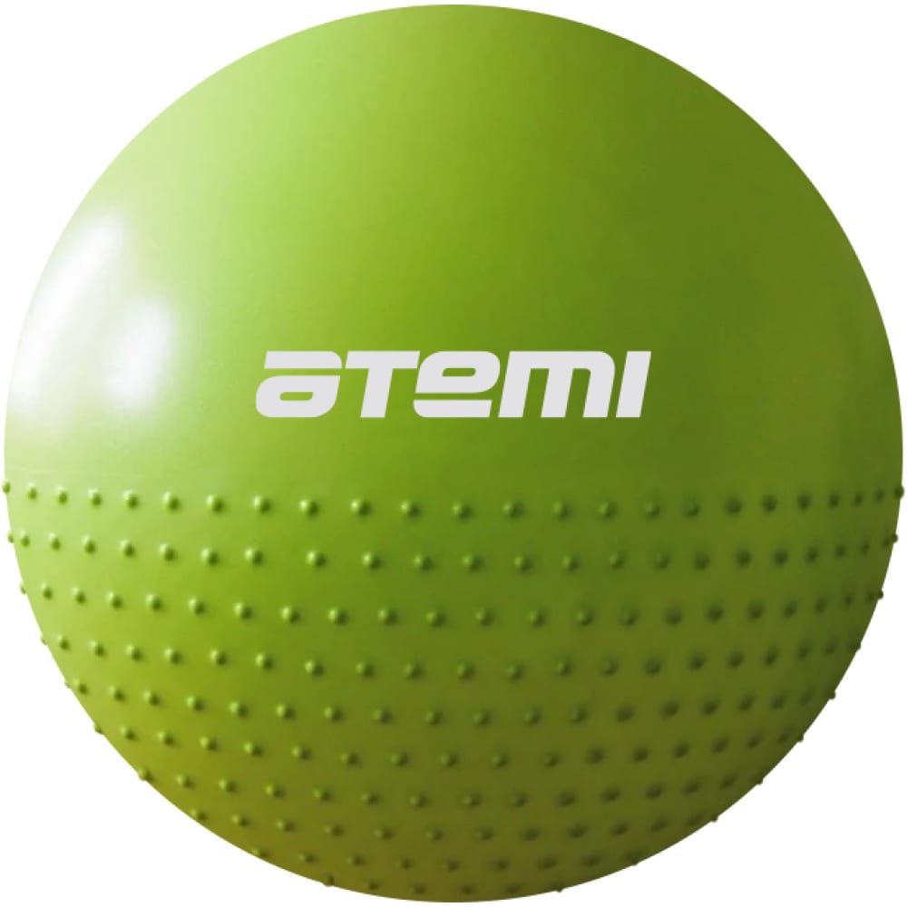 Гимнастический полумассажный мяч ATEMI мяч гимнастический массажный atemi agb0275 75 см