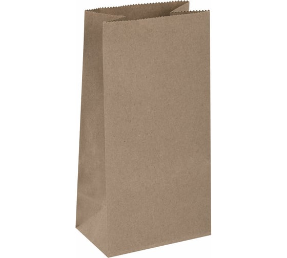 Изображение товара Бумажный крафт пакет LAIMA 12x8х24 см, 100 шт., плотность 90 г/м2, ECO CRAFT 609682