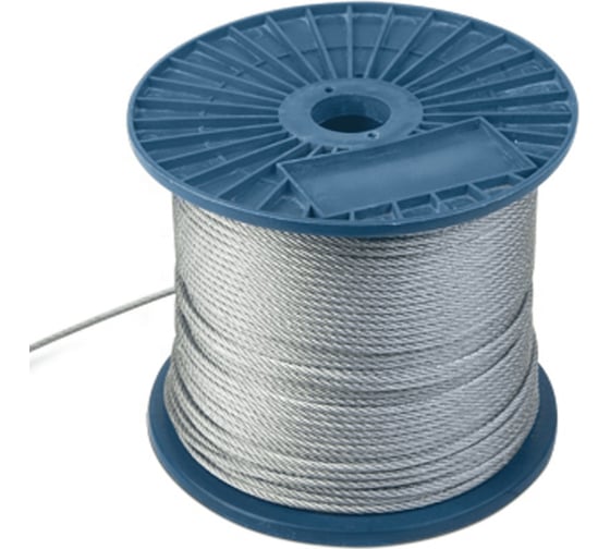 Изображение товара Трос стальной STARFIX цинк, М2.5, DIN 3055, бухта 250 м SMP-53695-250