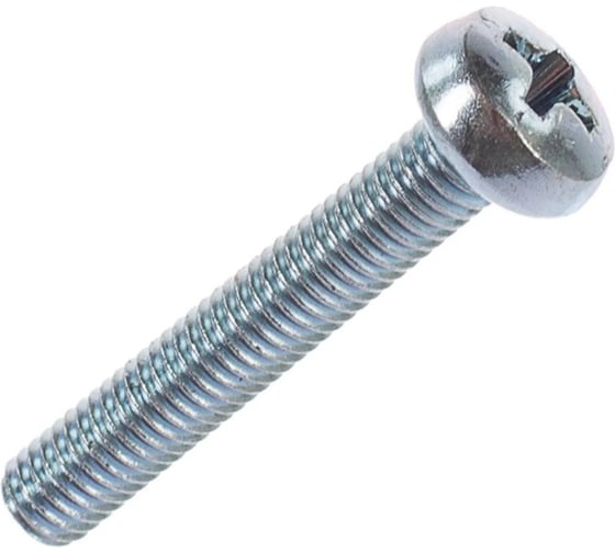 Изображение товара Винт STARFIX М8x25 мм, полусф. головка, цинк, DIN 7985, 1000 шт. SM-56187-1000