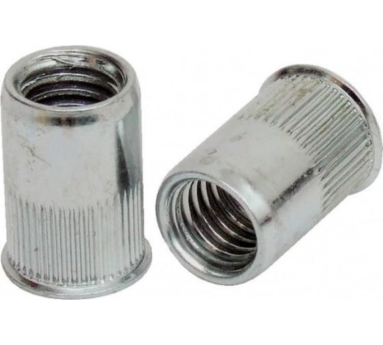 Изображение товара Заклепка резьбовая STARFIX М4, уменьшенный бортик, белый цинк, 50 шт. SMZ1-06856-50