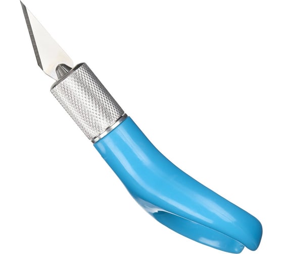 Изображение товара Нож Topfort для рукоделия 5.9 мм, ручка металл+пластик, лезвие SK5, блистер 1960440