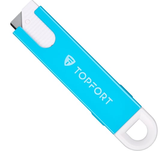 Изображение товара Нож Topfort-открывалка для коробок 18.7 мм, корпус металл+пластик, лезвие SK5, блистер 1960438