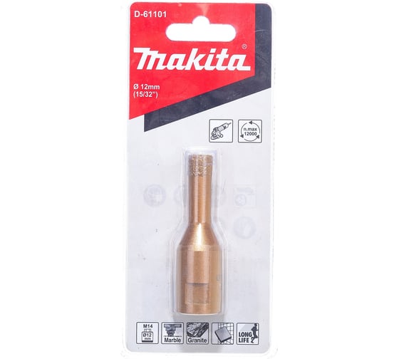 Изображение товара Коронка алмазная (12 мм; M14x2) Makita D-61101
