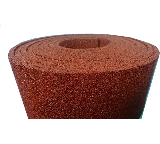 Изображение товара Покрытие из резиновой крошки ООО АМОРТЕКС 500x6000x10 мм, цвет красный, 0643