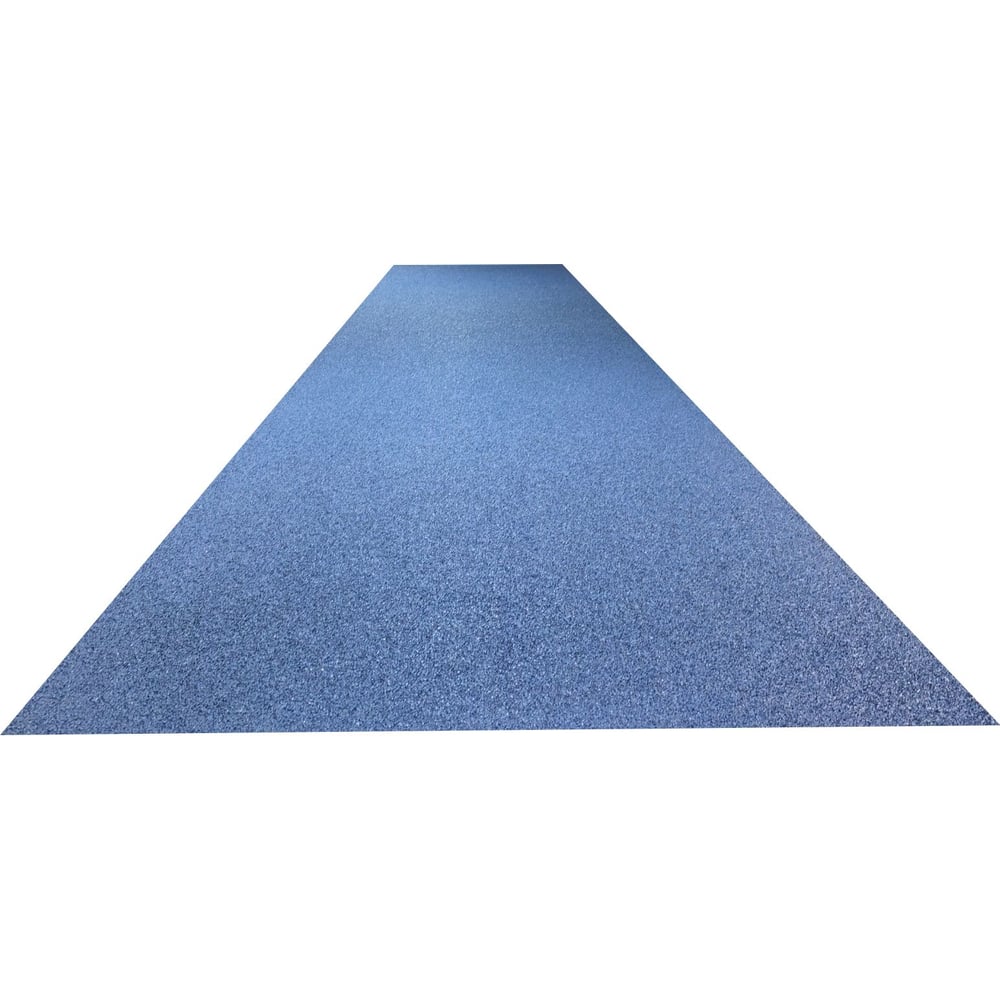 Изображение товара Резиновое покрытие из гранулята 500x6000x10 мм синего цвета для спорта и площадок