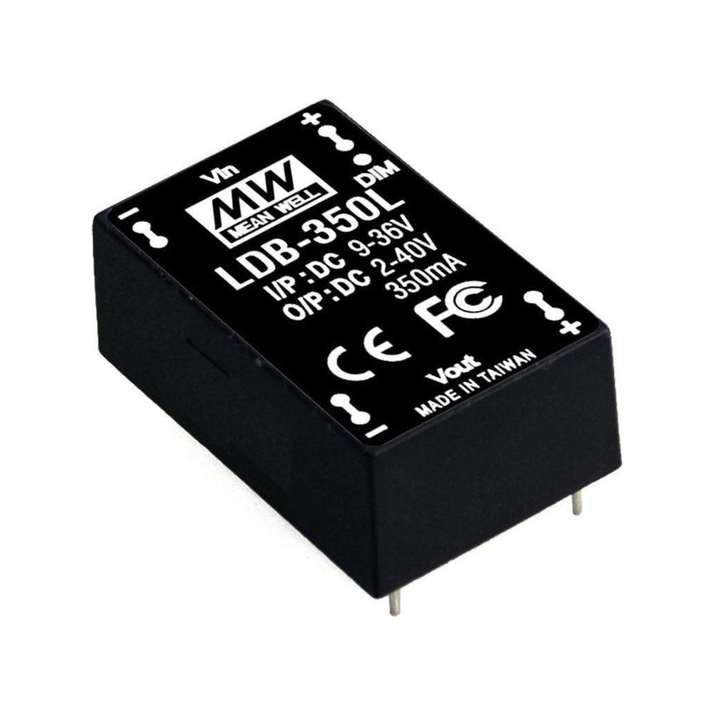 Изображение товара LED-драйвер Mean Well LDB-350L повышающий понижающий вход 9-36В IP67