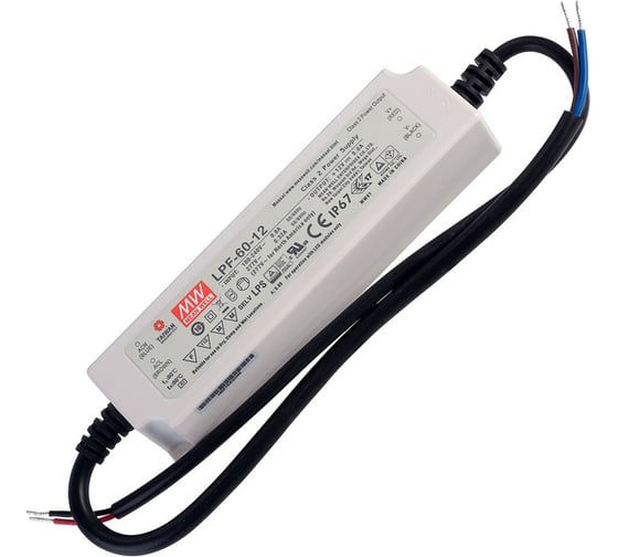 Изображение товара LED-драйвер Mean Well, LPF-60-12 AC-DC 60Вт Т00302262