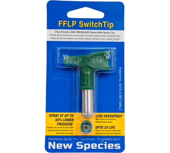 Изображение товара Сопло безвоздушного распыления высокого давления зеленое Dino-Power DP-FFLP-214