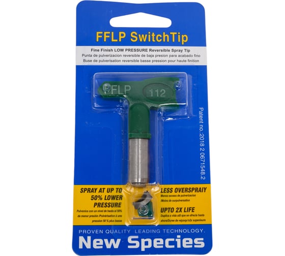 Изображение товара Сопло безвоздушного распыления высокого давления зеленое Dino-Power DP-FFLP-112