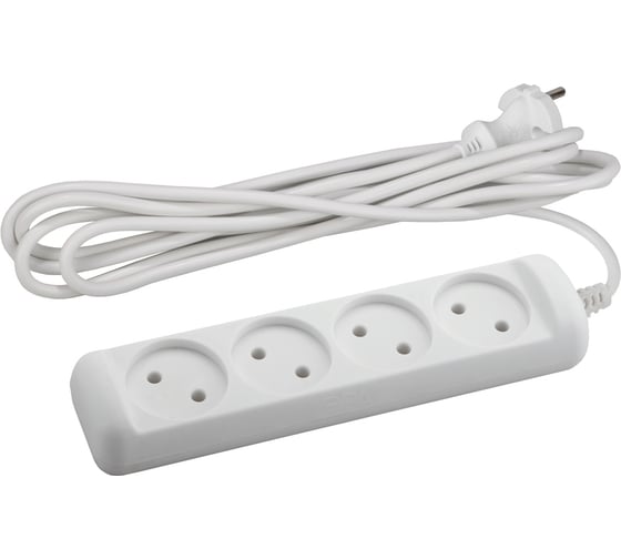 Изображение товара Удлинитель ЭРА UX-4-5m без заземления 4 розетки 5 м ПВС 2x0,75мм2 6А Б0038571